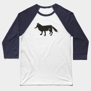 Himalayan Black Wolf Baseball T-Shirt